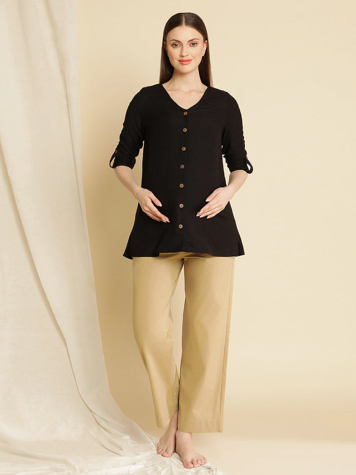 Maternity Wide-leg Formal Pants