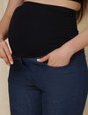 Wide-Leg Maternity Jeans- Blue