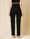 Wide Leg Maternity Jeans- Charcoal Black