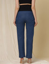 Wide-Leg Maternity Jeans- Denim Blue