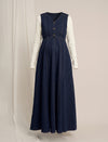 Maternity Winter Denim Dress & Jacket