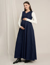 Maternity Winter Denim Dress & Jacket