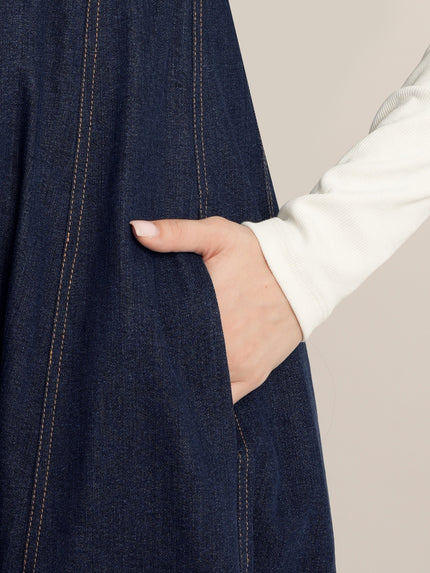 Maternity Winter Denim Dress & Jacket