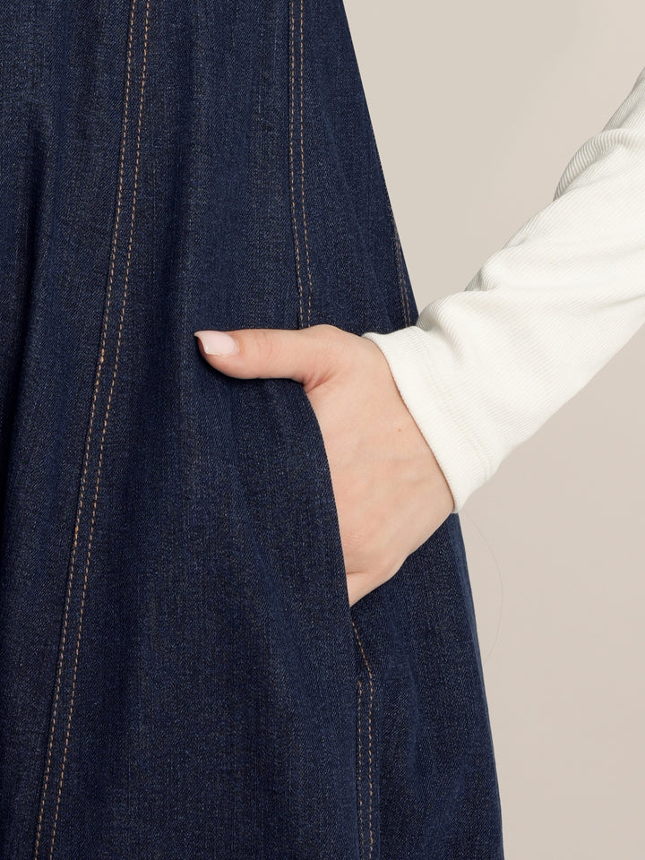 Maternity Winter Denim Dress & Jacket
