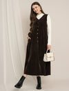 Maternity Winter Dungaree Dress with Top