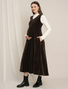 Maternity Winter Dungaree Dress with Top