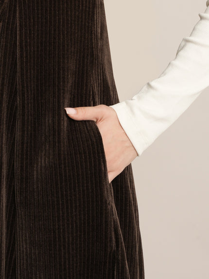 Maternity Winter Dungaree Dress with Top
