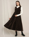 Maternity Winter Dungaree Dress with Top