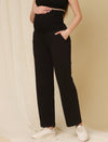 Winter Fleece Maternity Sweatsuits Set- Black