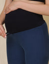 Fleece Maternity Winter Jeggings- Denim Blue