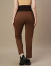 Winter Fleece Maternity Pants- Brown