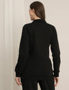 Maternity Winter Fleece Sweatshirt - Black