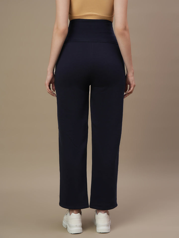 Maternity Winter Fleece Co-ord Set with Zip - Navy Blue