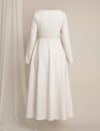 Maternity Winter Lurex Tweed Maxi Dress with Jacket