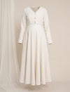 Maternity Winter Lurex Tweed Maxi Dress with Jacket