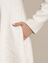 Maternity Winter Lurex Tweed Maxi Dress with Jacket