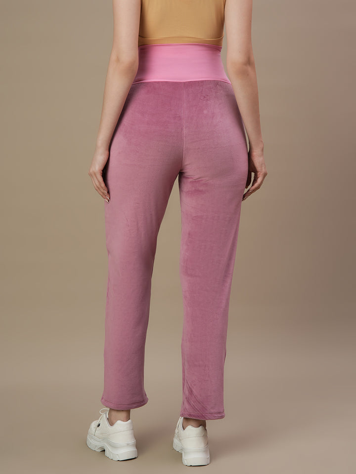 Winter Maternity Set with Jacket and Pyjama- Mulberry