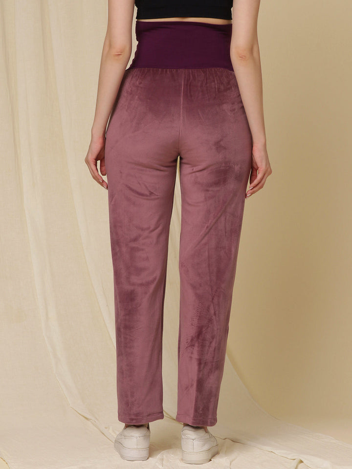 2pc. Maternity Winter Set- Velvet