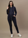 Winter Fleece Maternity Hoodie Set- Navy Blue