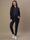 Winter Fleece Maternity Hoodie Set- Navy Blue
