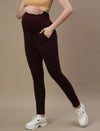 Winter Fleece Maternity Hoodie Set- Wine Berry