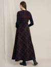 Maternity Woolen Maxi Dress & Vest Coat Set