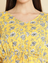 Pregnancy Yellow Kaftan Dress