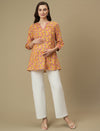 Maternity Yellow Short Kurti Tunic Top