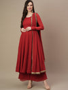 3pc. Maternity Anarkali Kurta with Palazzo Set