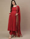 3pc. Maternity Anarkali Kurta with Palazzo Set