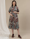 Maternity Midi Shirt Dress