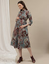 Maternity Midi Shirt Dress