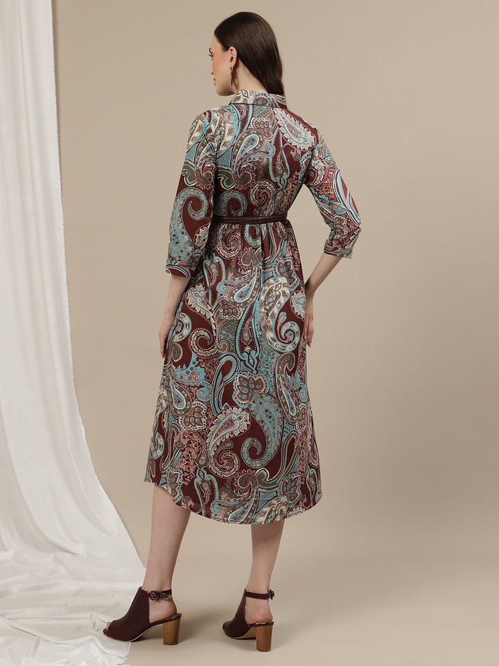 Maternity Midi Shirt Dress