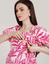 Midi Pink Maternity Dress