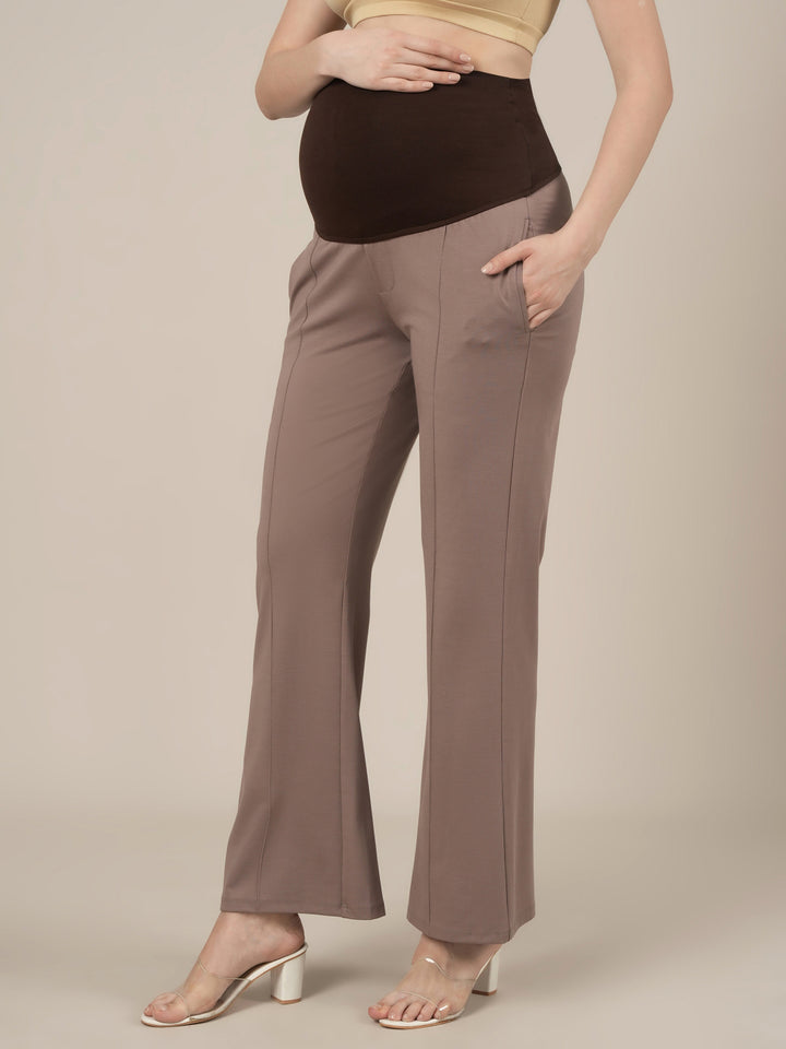 Mousse Maternity Pintuck Bootcut Pants