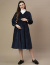 Maternity Corduroy Midi Dress