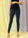 High-rise Maternity Jeggings- Blue