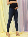 High-rise Maternity Jeggings- Blue