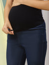High-rise Maternity Jeggings- Blue