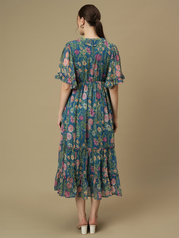 Nursing & Feeding Floral Tiered Dress