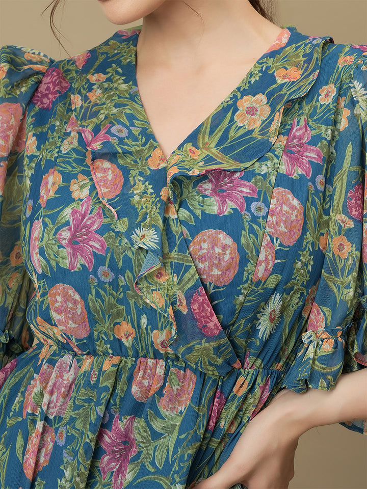 Nursing & Feeding Floral Tiered Dress