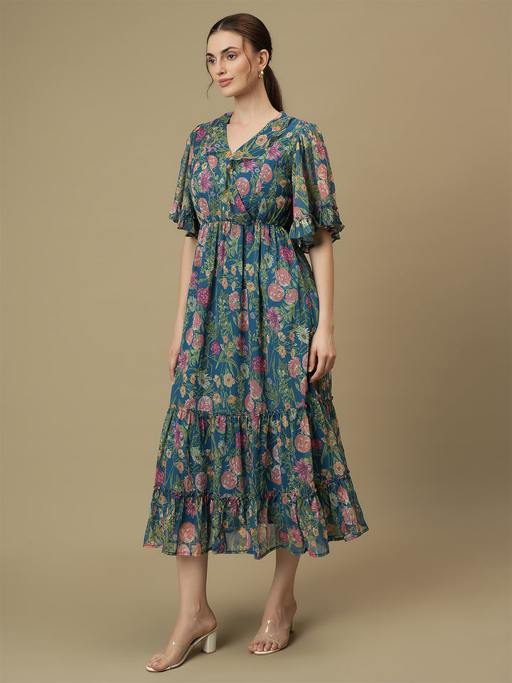 Nursing & Feeding Floral Tiered Dress