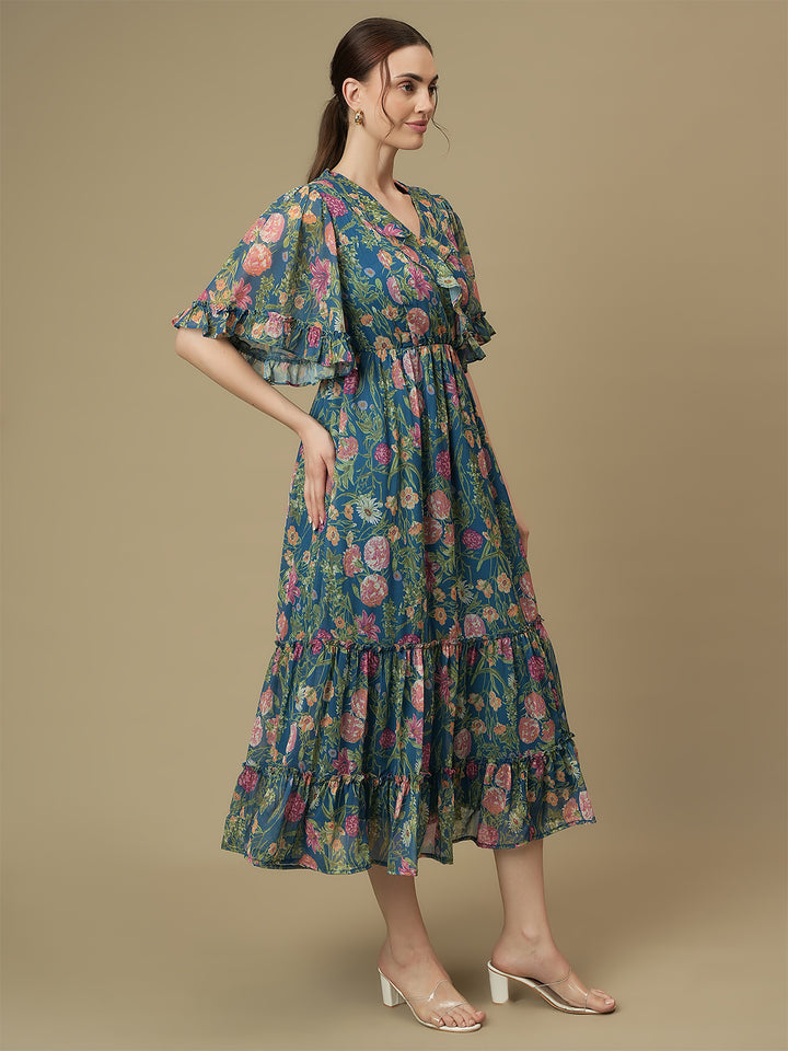 Nursing & Feeding Floral Tiered Dress