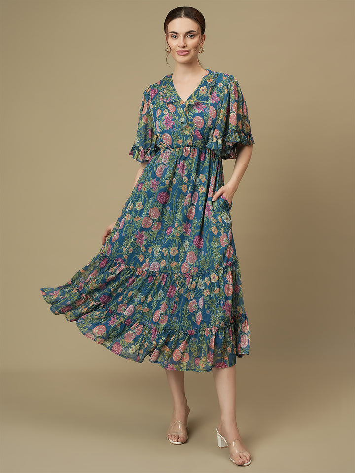 Nursing & Feeding Floral Tiered Dress