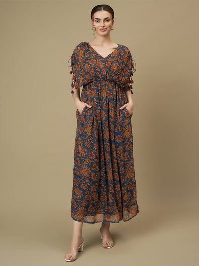 Maternity Printed Kaftan Maxi Dress