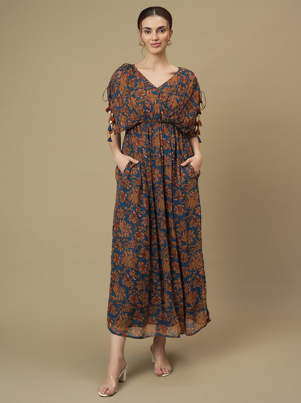 Maternity Printed Kaftan Maxi Dress
