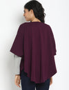 Maternity/Feeding Cover Poncho- Purple