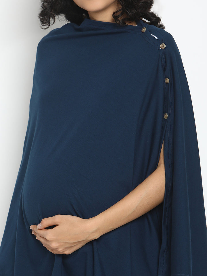 6-in-1 Nursing Cover- East Blue