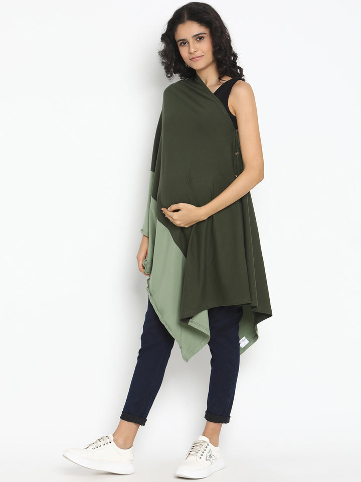 6-in-1 Nursing Cover- Green