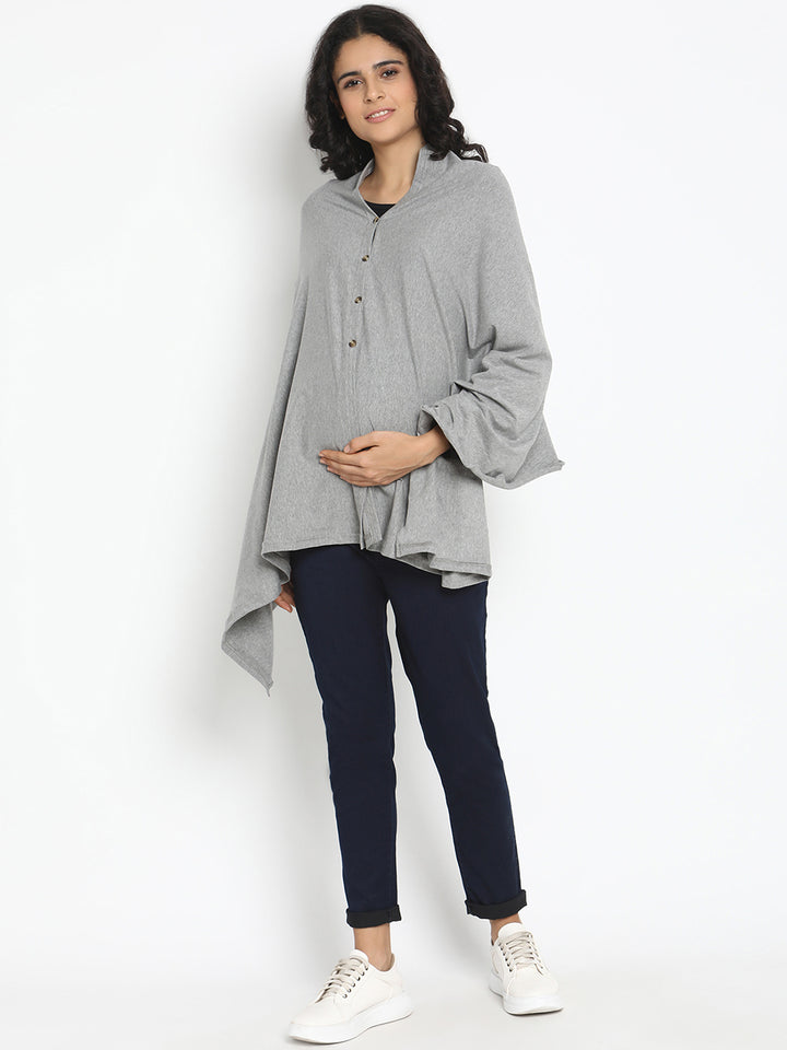 6-in-1 Nursing Cover- Grey